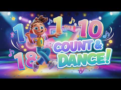 Counting Numbers 1-10 for Kids🎉Fun Number Counting & Dancing Song for Kids #countingforkids #kidsong