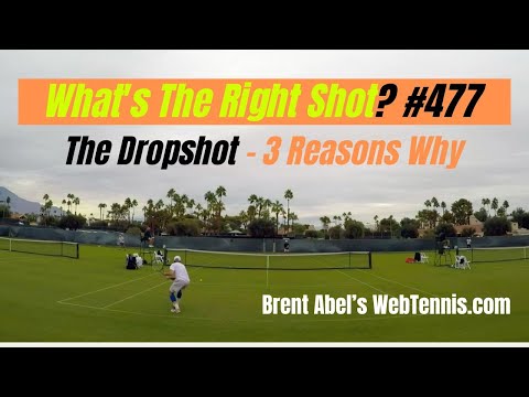 Tennis Drop Shot.  3 Technique Fundamentals.  WTRS? # 477.