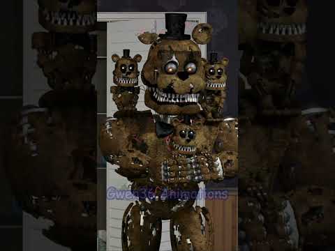 Freddy meets Nightmare Freddy (Shorts) #fnaf #fnaf4 #freddyfazbear #nightmarefreddy #shorts