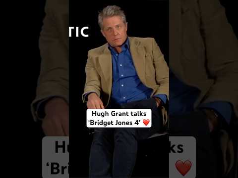 Hugh Grant teases that “Bridget Jones 4” has the MOST HEART! 🥰🥹 #shorts