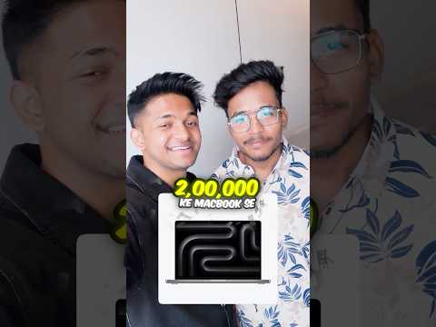 Gifting my friend, two lakh rupees, MacBook #shorts #lokeshgamer #viralvideo