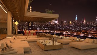 Luxury City Nights Jazz - Sophisticated Living Room Escape for Focus, Rest, and Calm 🌃🎶