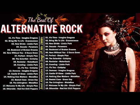 Evanescence, Linkin park, Creed, AudioSlave, Hinder, Nickelback⚡Alternative Rock 90s 2000 Hits Album