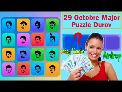 29 October Major Puzzle Durov Code | Major Puzzle Durov Solved Today 29 October | Puzzle Durov Today