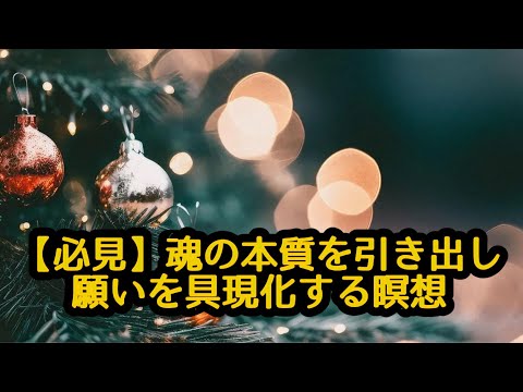 【必見】魂の本質を引き出し、願いを具現化する瞑想