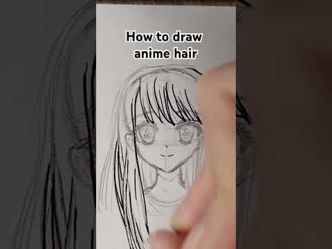 How to draw anime hair #arttutorial  #drawing #anime #traditionalart #art