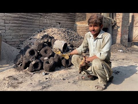 How water pumps housing are made in local foundry