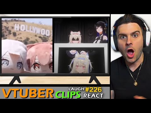 We REACT and LAUGH to the VTUBER clips YOU send #226 ( Korone and Botan Visit the US Special )