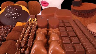 ASMR MUKBANG｜CHOCOLATE PARTY *ICE CREAM, MOCHI, MALTESERS, TICO, CAKE 초콜릿 파티 EATING SOUNDS 디저트 먹방