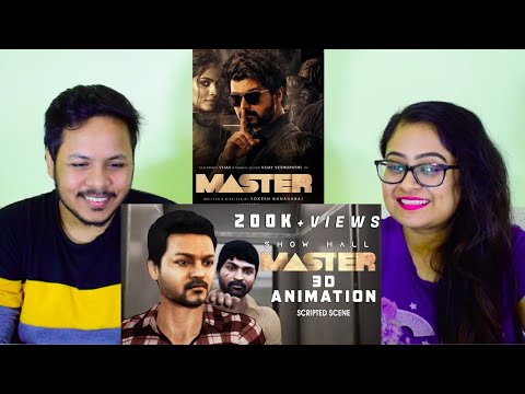 #Thalapathy opening scene REACTION | 3D animation | master scene | show hall | Mr. & Mrs. Pandit