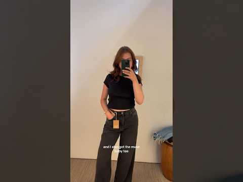 try on reformation jeans with me #shorts