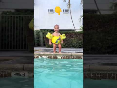 baby swimming in pool |baby swimming training