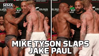 Mike Tyson Slaps Jake Paul at Paul vs. Tyson Weigh-Ins -  MMA Fighting