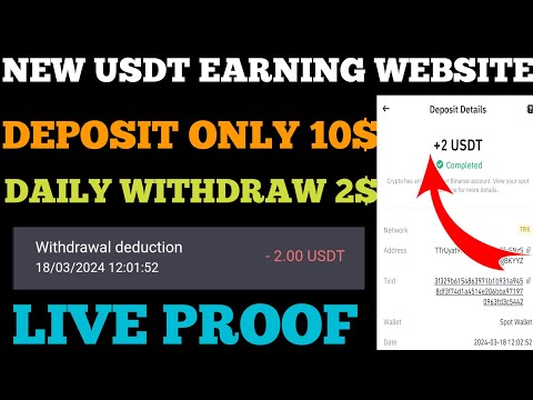 New Usdt Mining Site | usdt earning site | trx usdt mining app | cloud mining | usdt investment site