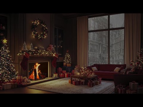 Winter Wonderland: Find Peaceful Sleep In A Cozy Christmas Haven With Raindrops And Fire Sounds