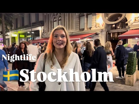 STOCKHOLM NIGHTLIFE 4K🇸🇪Summer-Swedish Girls After Midnight HDR