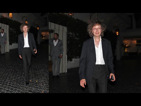 Singer Beck Exits The Chateau Marmont Hotel in Style!