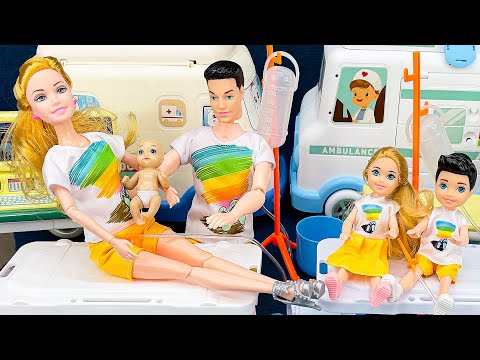 [66 minute video] EW~ BABY IS VOMITING, LET'S TAKE HIM TO THE HOSPITAL 👶 ASMR Satisfying Unboxing