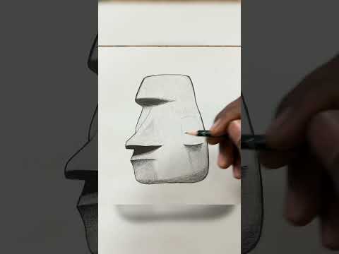 How to draw Moai 🗿