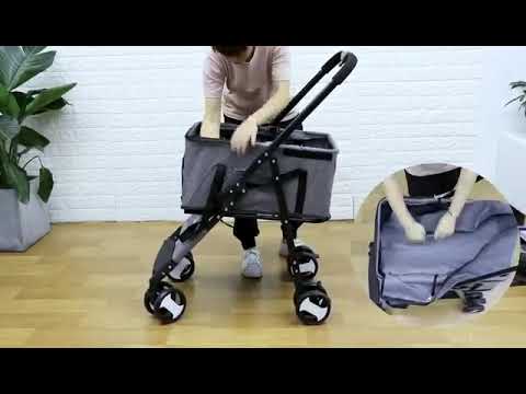 升级款宠物推车安装 Upgraded pet stroller installation