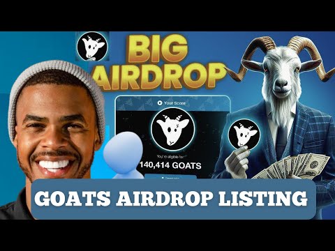 GOATS Airdrop Listing Update ~ Boast Goats Airdrop tokens with this method