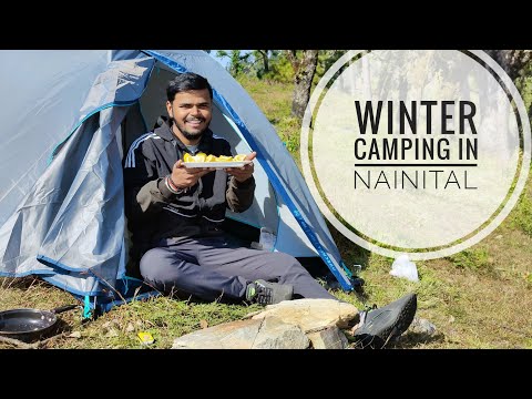 Winter camping In Dangerous Forest 🥶😱 | Camping  in Nainital | Kashi 07 #camping #forestcamping