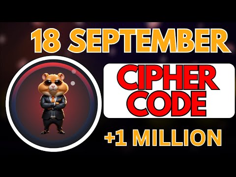 18 September Hamster Kombat DAILY CIPHER Today: Claim 1,000,000