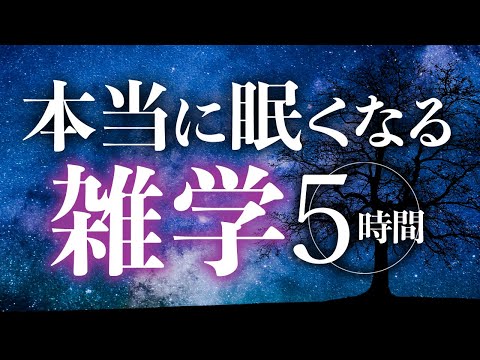 【睡眠導入】本当に眠くなる雑学5時間【合成音声】