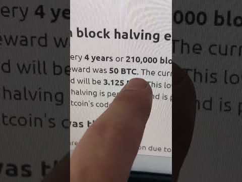 How the Bitcoin Halving Works #bitcoin #halving #btc