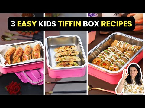 3 टेस्टी और हेल्दी टिफिन रेसिपी बच्चों के लिए | Easy Kids Lunch Box Recipes | MintsRecipes