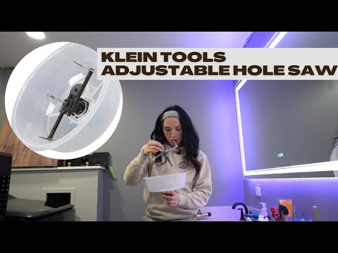 Tool Review & Demo : Klein Tools Adjustable Hole Saw