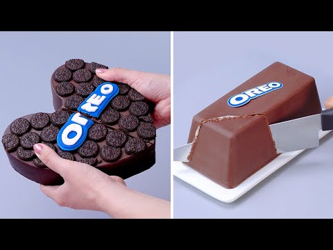 Satisfying OREO Chocolate Mixed Cake | How To Make Birthday Cake Decorating Tutorial