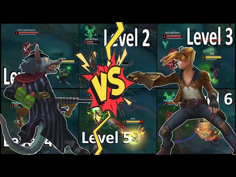 WHO WINS? TWITCH VS EZREAL 1V1 Level 1 to 6