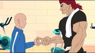 Yujiro Hanma VS One Punch Man Saitama [Fan Animation]