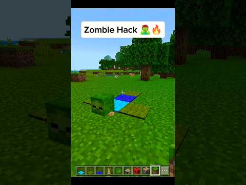 Zombie Hack in Minecraft | #shorts #minecraft