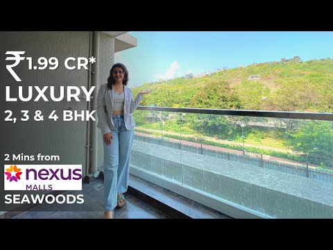 LUXURY 2, 3 & 4 BHK Tour Navi Mumbai, Seawoods | Moreshwar 19 East | Terrace Flat | Price & Brochure