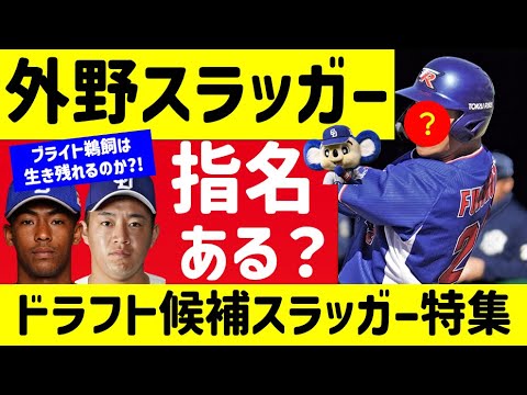 【サバイバル】外野手スラッガー2024ドラフト候補特集【中日ドラゴンズ】高校生　大学生　社会人　独立リーグ