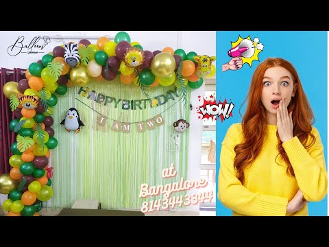 Home décor | Jungle theme | Wall décor | Simple home décor | HOW TO DO | DIY | Balloon Garland |DIY|