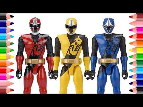 Power Rangers Ninja Steel Toys Coloring Pages for kids