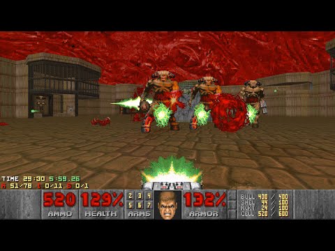 Final Doom: The Plutonia Experiment - Nightmare! 100% Secrets Speedrun in 1:03:31