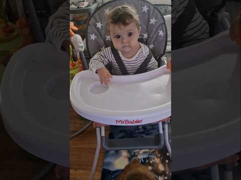 Cute baby boy LOVING his highchair😁💕 #cutebaby #babyboy #babyshorts