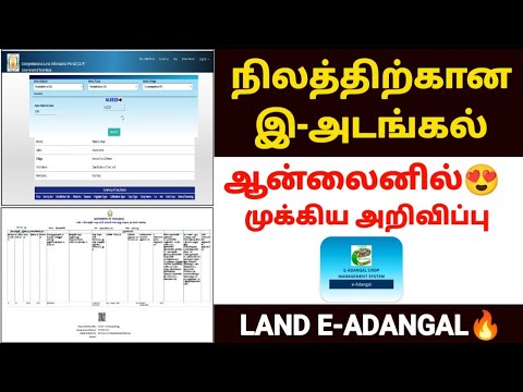 🔥இ-அடங்கல் சான்று | e adangal in tamil | e adangal download tamil | adangal certificate in tamilnadu