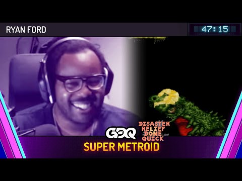 Super Metroid by Ryan Ford in 47:15 - Disaster Relief Done Quick 2024