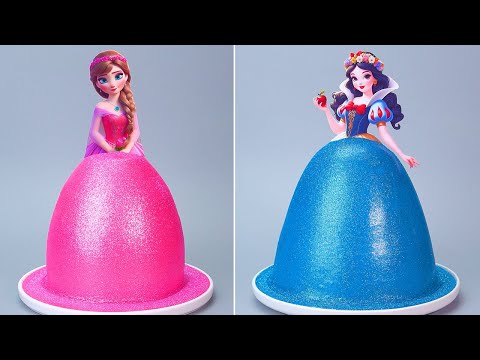 👑Fancy DISNEY Doll Cake | Pull Me Up Cake Decorating Idea | Satisfying Cake Birthday Tutorials