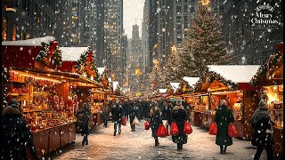 Beautiful Snowy Christmas Ambience 🎁 Top Christmas Songs of All Time, Peaceful Christmas Piano Music