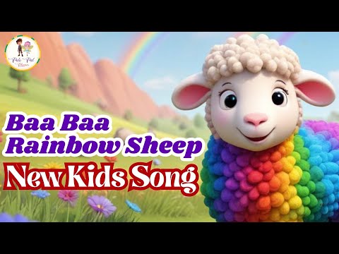 Colorful Baa Baa Rainbow Sheep | Fun Twist on a Classic Rhyme | Polo Pal Rhymes #rhymesong