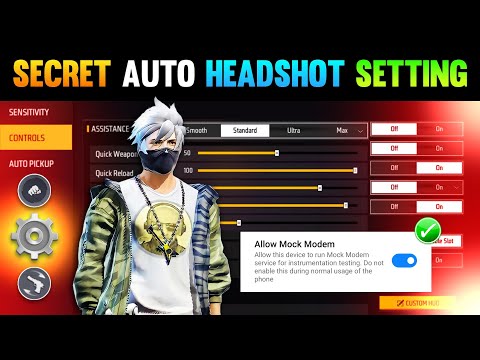 Secret Pro Settings 100% Working 😱 | Auto Headshot Setting in Free Fire | Headshot Setting