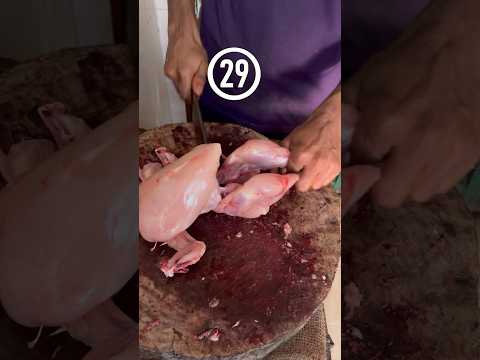 😳 Only 22s chicken cutting 🤯😳 | Fastest chicken Cutting #shorts