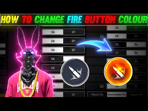 How To Change Fire Button Colour In Free Fire Max // How To Use Red Fire Button In Free Fire