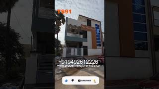 TS91 || 2BHK WEST FACING || VERY NEAR TO MAIN ROAD|| RAMPALLY HYDERABAD ELEVATION PLANT STILT +1